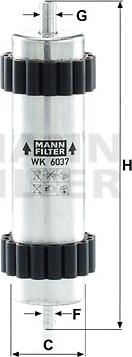 Mann-Filter WK 6037 - Filtro carburante autozon.pro