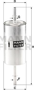 Mann-Filter WK 614/46 - Filtro carburante autozon.pro