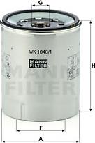 Mann-Filter WK 1040/1 x - Filtro carburante autozon.pro