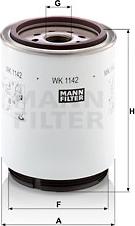 Mann-Filter WK 1142 x - Filtro carburante autozon.pro