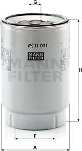 Mann-Filter WK 11 001 x - Filtro carburante autozon.pro