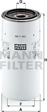 Mann-Filter WK 11 002 x - Filtro carburante autozon.pro