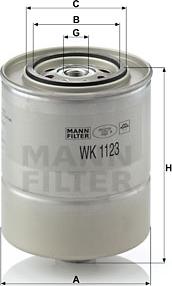 Mann-Filter WK 1123 - Filtro carburante autozon.pro