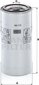 Mann-Filter WK 1175 x - Filtro carburante autozon.pro