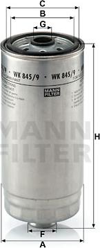 Mann-Filter WK 845/9 - Filtro carburante autozon.pro