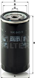 Mann-Filter WK 845/8 - Filtro carburante autozon.pro