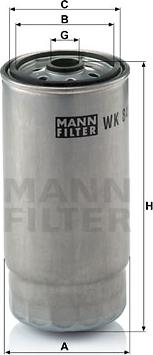 Mann-Filter WK 845/7 - Filtro carburante autozon.pro