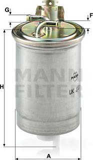 Mann-Filter WK 841 - Filtro carburante autozon.pro