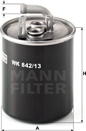 Mann-Filter WK 842/13 - Filtro carburante autozon.pro