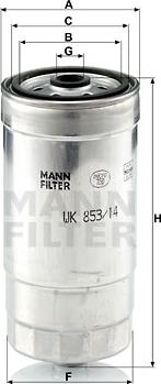 Mann-Filter WK 853/14 - Filtro carburante autozon.pro