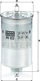 Mann-Filter WK 853 - Filtro carburante autozon.pro