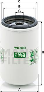 Mann-Filter WK 8003 x - Filtro carburante autozon.pro