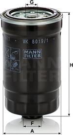 Mann-Filter WK 8019/1 - Filtro carburante autozon.pro