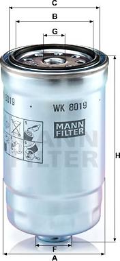 Mann-Filter WK 8019 - Filtro carburante autozon.pro