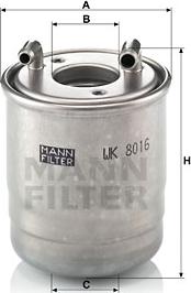 Mann-Filter WK 8016 x - Filtro carburante autozon.pro