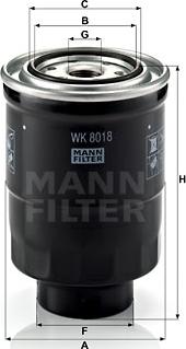 Mann-Filter WK 8018 x - Filtro carburante autozon.pro