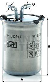 Mann-Filter WK 8029/1 - Filtro carburante autozon.pro