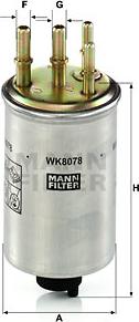 Mann-Filter WK 8078 - Filtro carburante autozon.pro