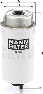 Mann-Filter WK 8193 - Filtro carburante autozon.pro