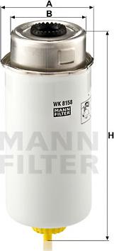 Mann-Filter WK 8158 - Filtro carburante autozon.pro