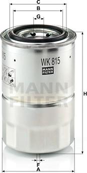 Mann-Filter WK 815 x - Filtro carburante autozon.pro