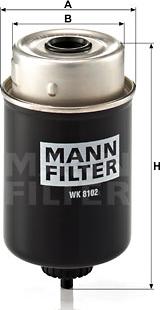 Mann-Filter WK 8102 - Filtro carburante autozon.pro