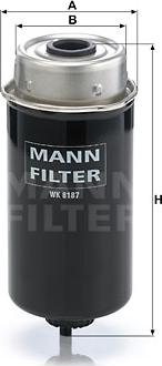 Mann-Filter WK 8187 - Filtro carburante autozon.pro