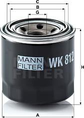 Mann-Filter WK 812 - Filtro carburante autozon.pro