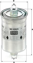 Mann-Filter WK 830/6 x - Filtro carburante autozon.pro