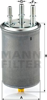 Mann-Filter WK 829/7 - Filtro carburante autozon.pro