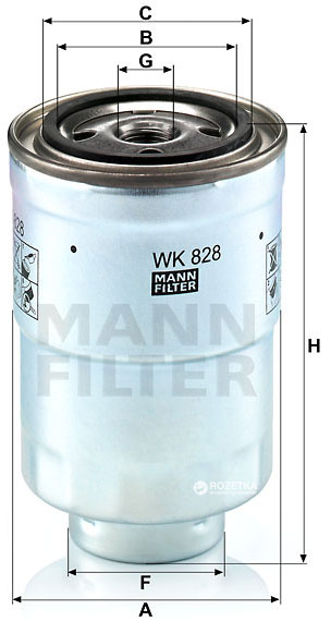 Mann-Filter WK 828 - Filtro carburante autozon.pro