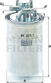 Mann-Filter WK 823/1 - Filtro carburante autozon.pro