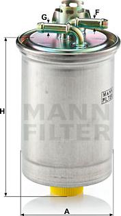 Mann-Filter WK 823 - Filtro carburante autozon.pro