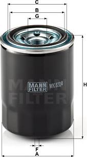 Mann-Filter WK 822/4 - Filtro carburante autozon.pro