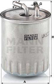 Mann-Filter WK 822/3 - Filtro carburante autozon.pro