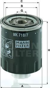 Mann-Filter WK 718/7 - Filtro carburante autozon.pro