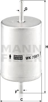 Mann-Filter WK 730/5 - Filtro carburante autozon.pro