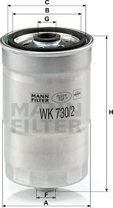 Mann-Filter WK 730/2 x - Filtro carburante autozon.pro