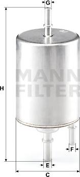 Mann-Filter WK 720/4 - Filtro carburante autozon.pro