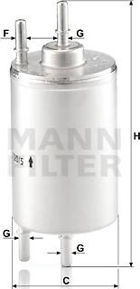 Mann-Filter WK 720/5 - Filtro carburante autozon.pro