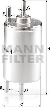 Mann-Filter WK 720/6 - Filtro carburante autozon.pro