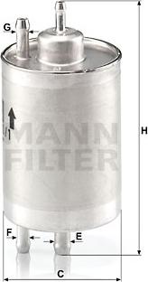 Mann-Filter WK 720/1 - Filtro carburante autozon.pro