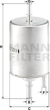 Mann-Filter WK 720/3 - Filtro carburante autozon.pro