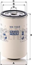 Mann-Filter WK 723/6 - Filtro carburante autozon.pro