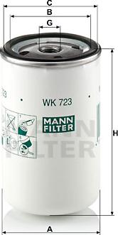 Mann-Filter WK 723 - Filtro carburante autozon.pro