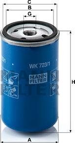 Mann-Filter WK 723/1 - Filtro carburante autozon.pro