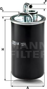 Mann-Filter WK 722/1 - Filtro carburante autozon.pro