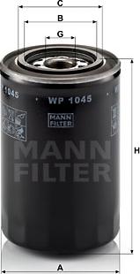 Mann-Filter WP 1045 - Filtro olio autozon.pro