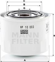 Mann-Filter WP 10 003 - Filtro olio autozon.pro