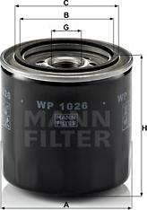 Mann-Filter WP 1026 - Filtro olio autozon.pro